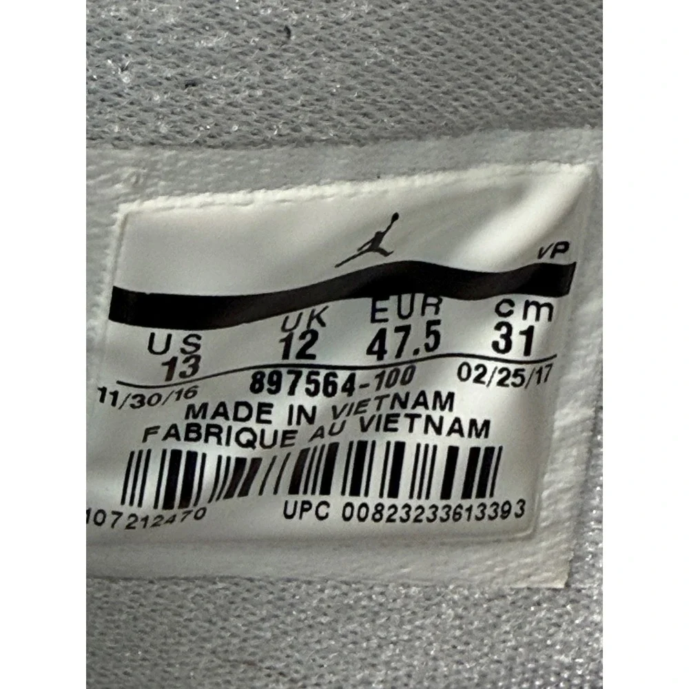 Nike Air‎ Jordan 31 Low Pure Money White Silver Sneaker Size 13 Y2K Streetwear